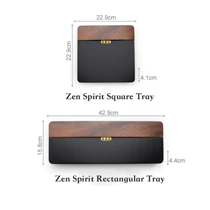 Zen Spirit - Heavy Bamboo tea tray with drainer - Teaware Space