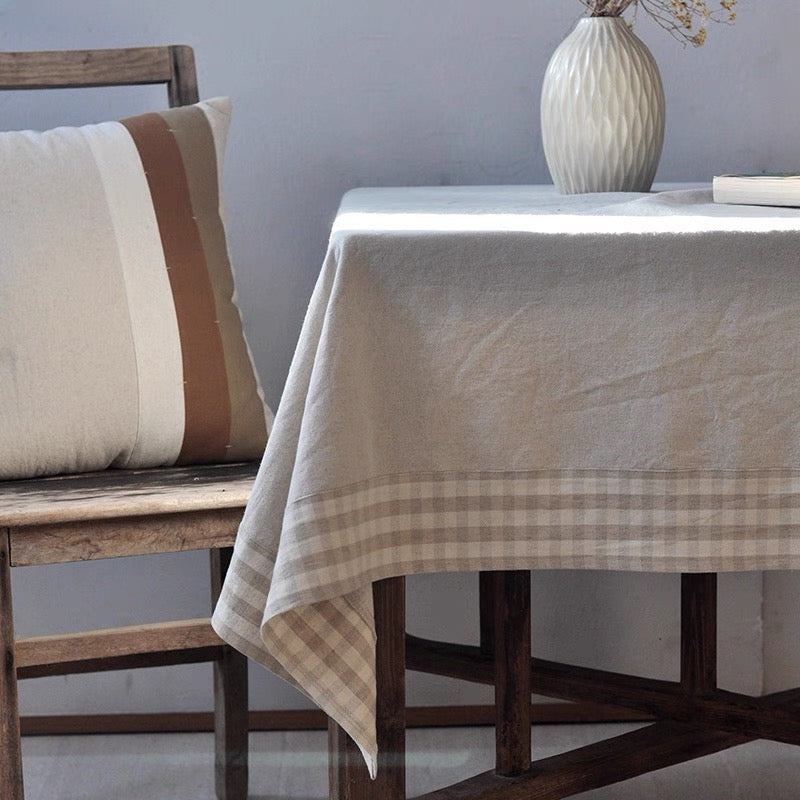 Boundary - French style Rustic natural cotton Tablecloth