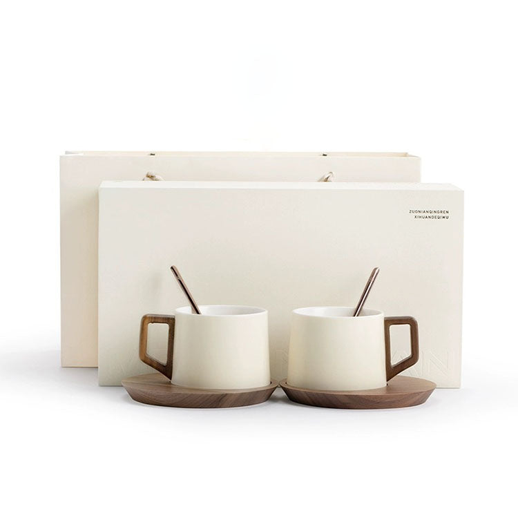 Tasse à expresso/thé personnalisée avec ensemble de soucoupes