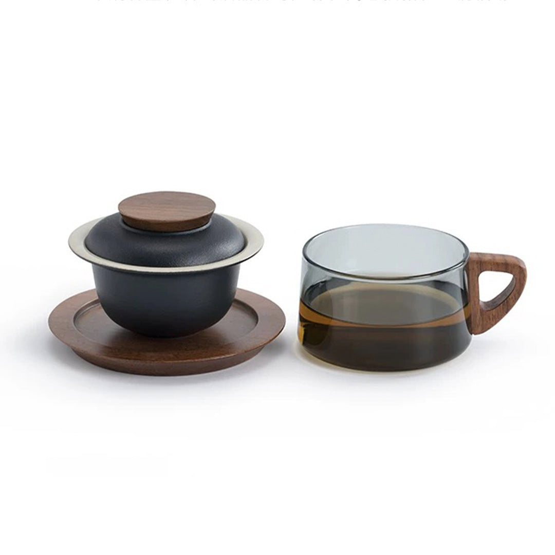 Tasse à café/thé personnalisée de 6,8 oz avec soucoupe