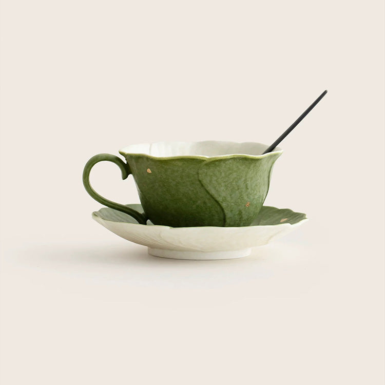 Peony - multi-color boho coffee cup 150ml - Teaware Space