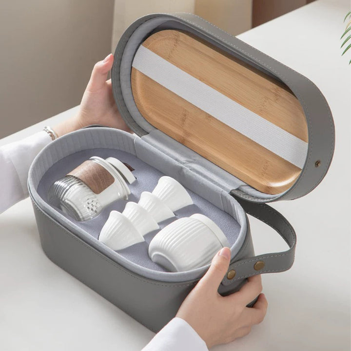 Wild Sea - travel tea set with tray