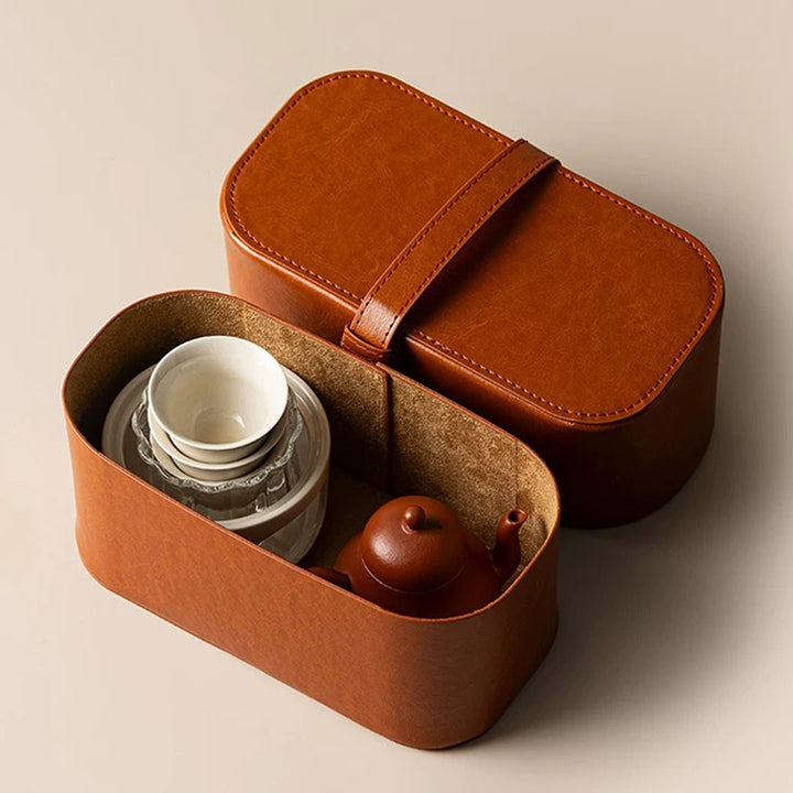 Tranquility | Portable Zisha teapot with candle stove set - Teaware Space