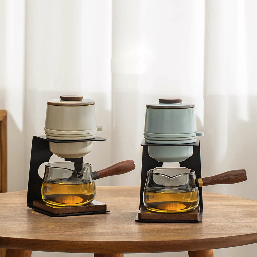 Strolling Clouds  - Semi-automatic glass and ruyao tea and coffee maker - Teaware Space