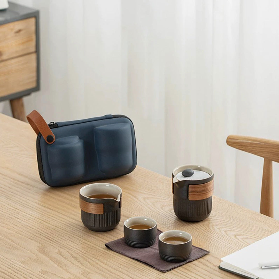 The Dry Landscape Garden - Travel tea set for two - Teaware Space