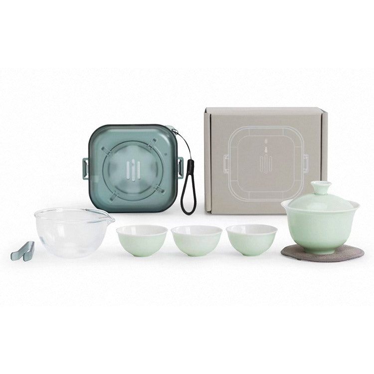 Cozy Corner - Unique design Gaiwan tea set with case