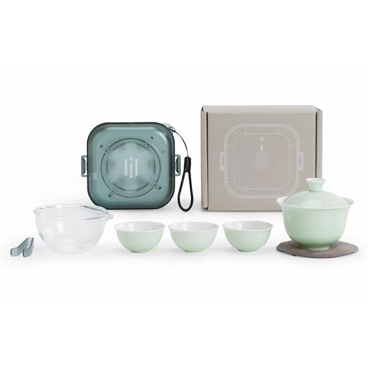 Cozy Corner - Unique design Gaiwan tea set with case