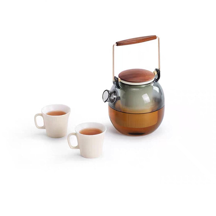 Half seen - Modern Glass tea kettle with Electric stove