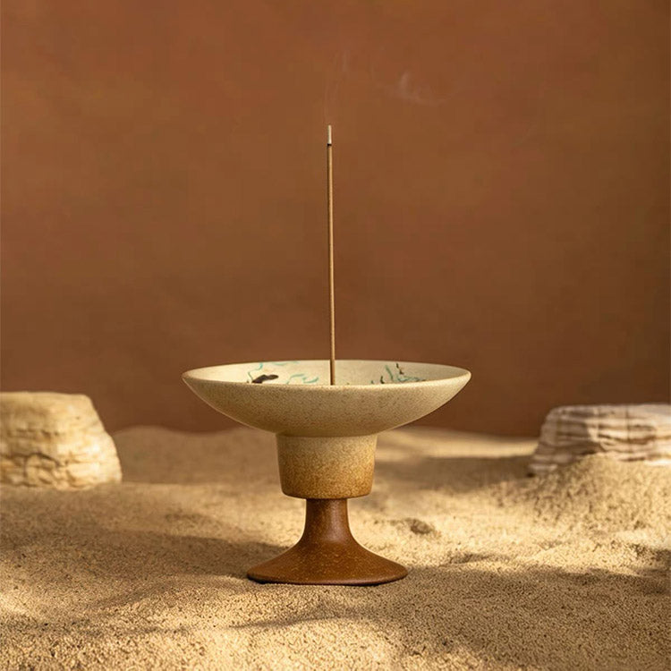 Flying Apsaras - Handmade incense/candle burner