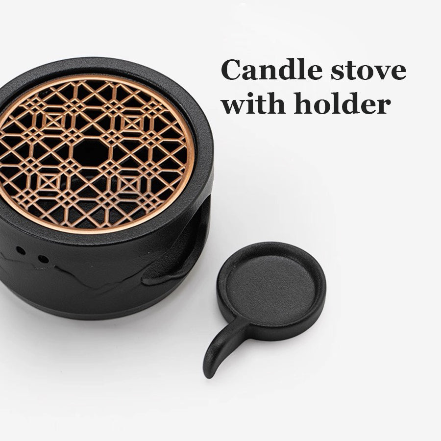 Mountain and Sea - Authentic hot sake set with warmer
