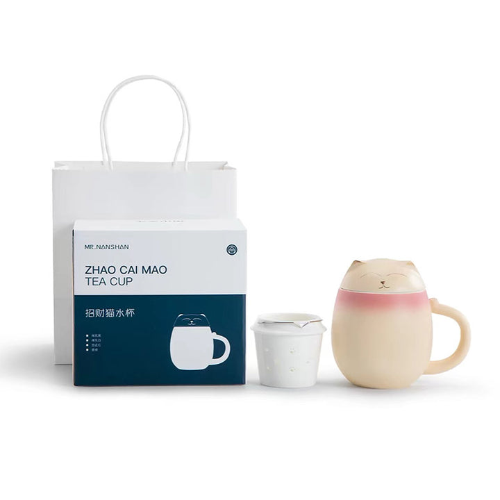 The Daily Meow - Personalized orange cat infuser mug