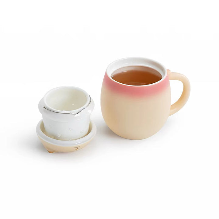 The Daily Meow - Personalized orange cat infuser mug