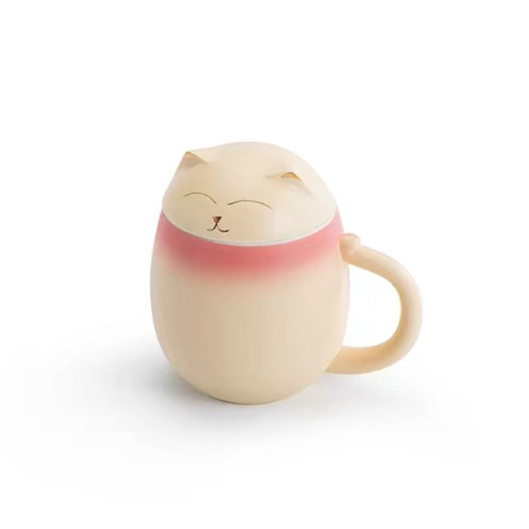 The Daily Meow - Personalized orange cat infuser mug