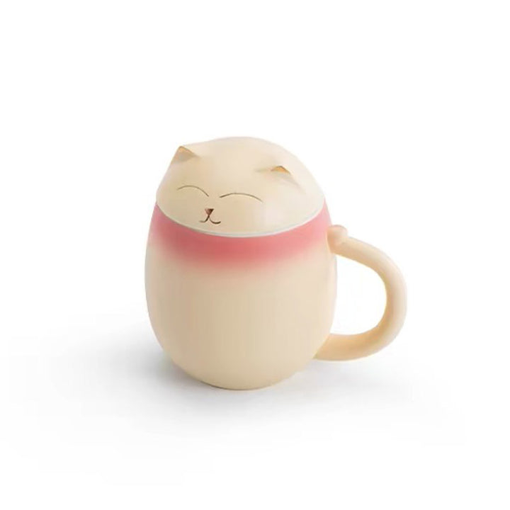 The Daily Meow - Personalized orange cat infuser mug