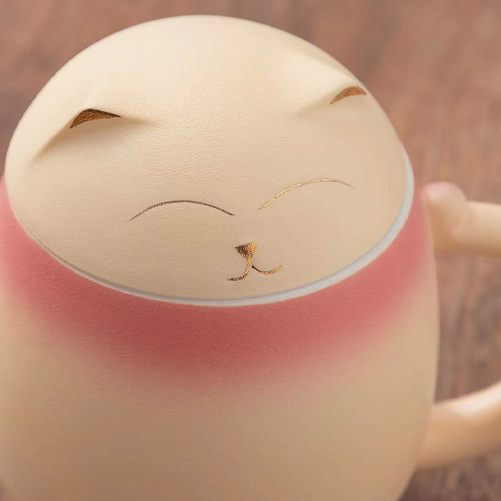 The Daily Meow - Personalized orange cat infuser mug