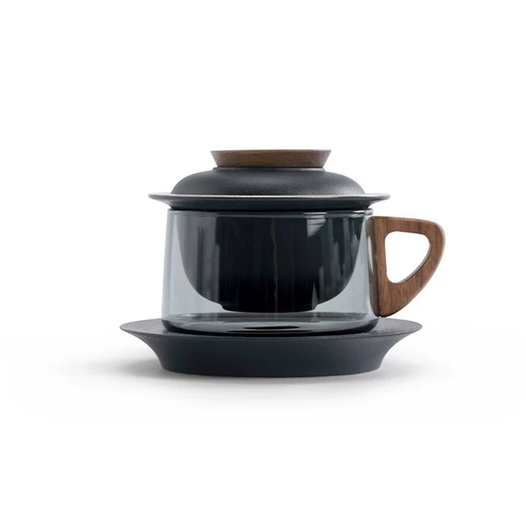 Tasse à café/thé personnalisée de 6,8 oz avec soucoupe