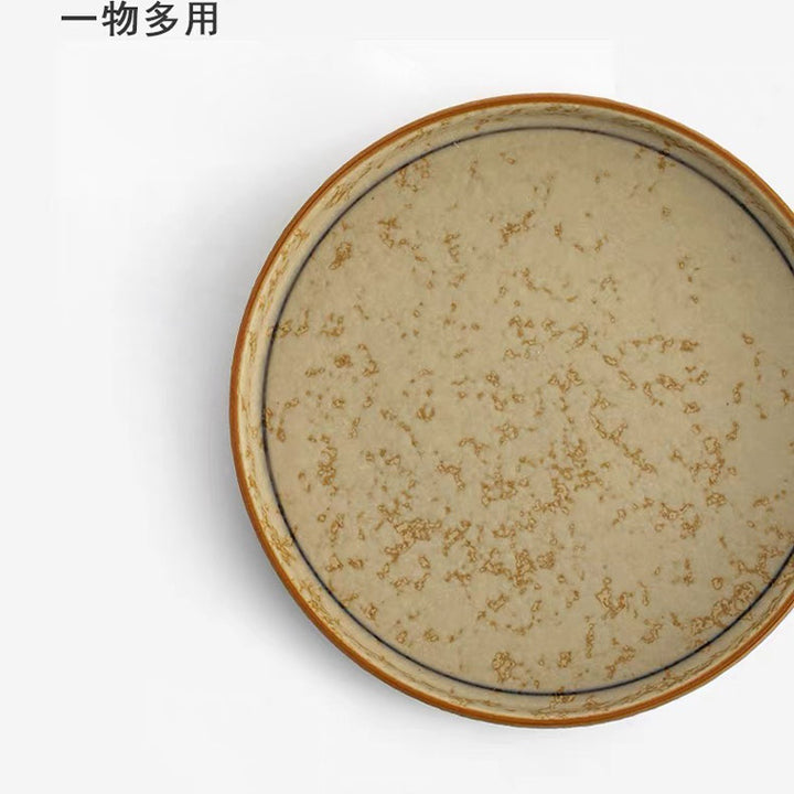 Flame Dance - Hand Painted Dunhuang latte mug with saucer