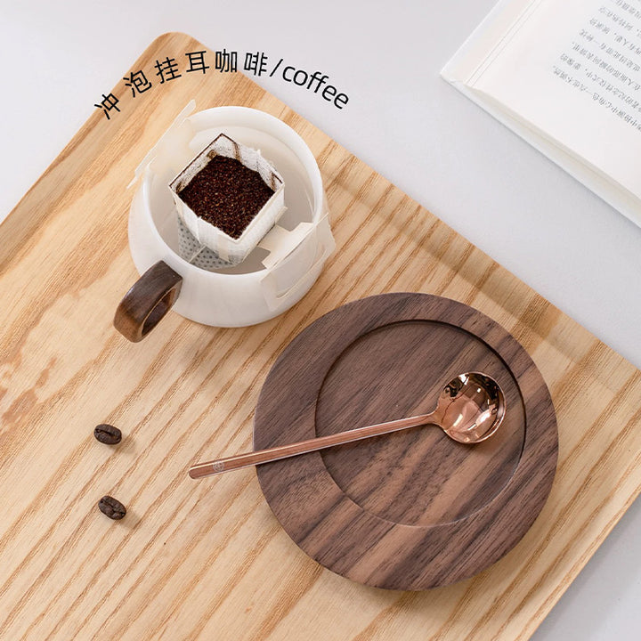 Alkiad - White ice jade porcelain latte mug set