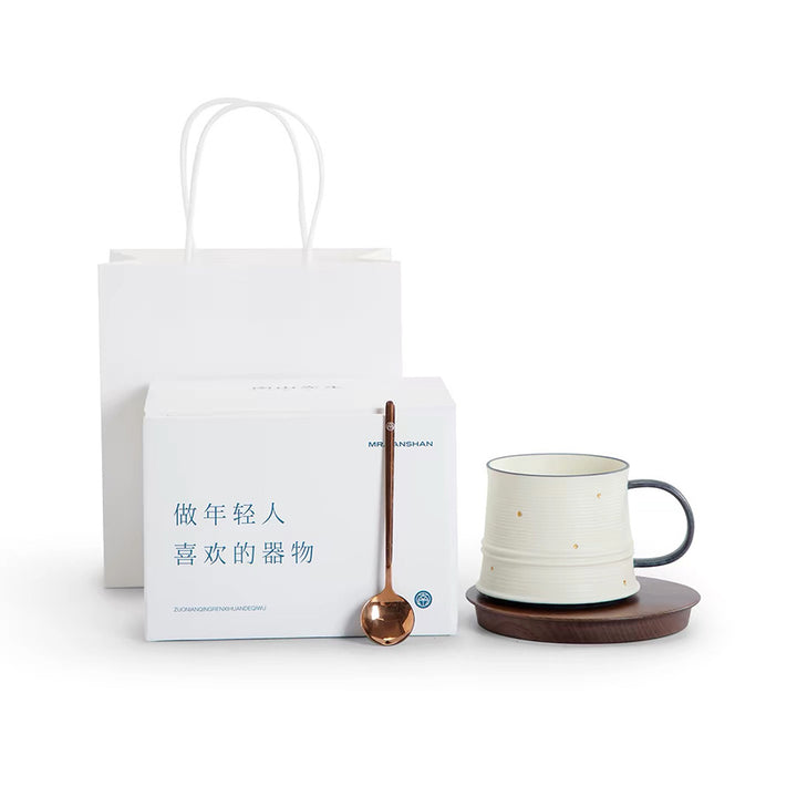 Shanti - ceramic latte mug with saucer