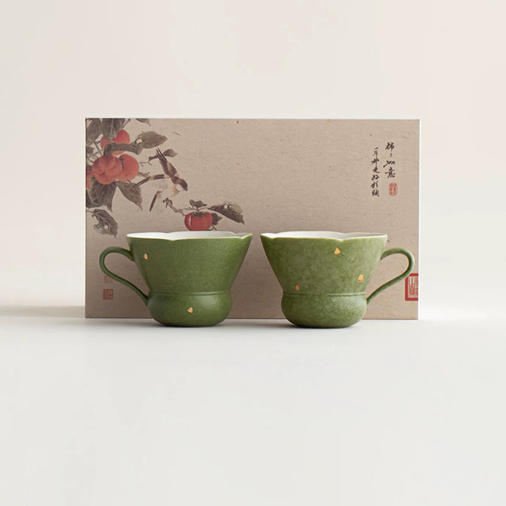 Partysu - Green boho espresso and tea cup