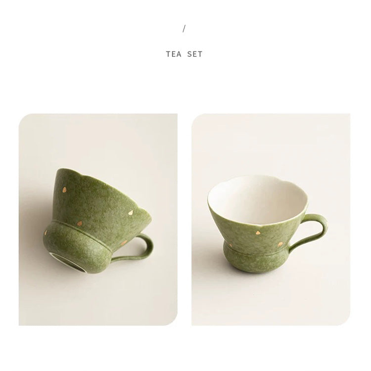 Partysu - Green boho espresso and tea cup