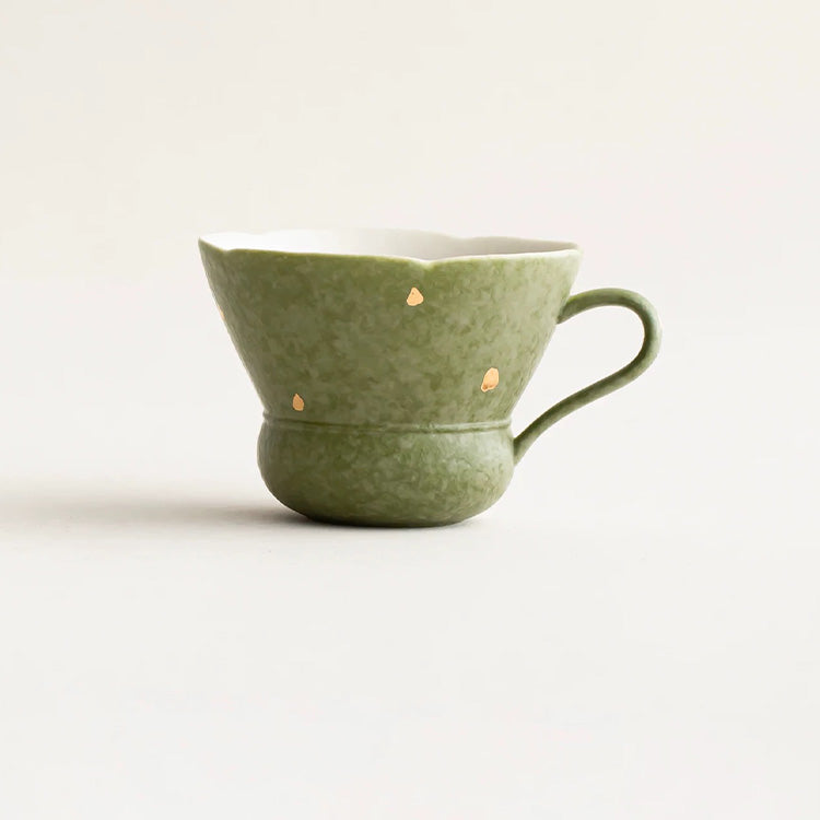 Partysu - Green boho espresso and tea cup - Teaware Space