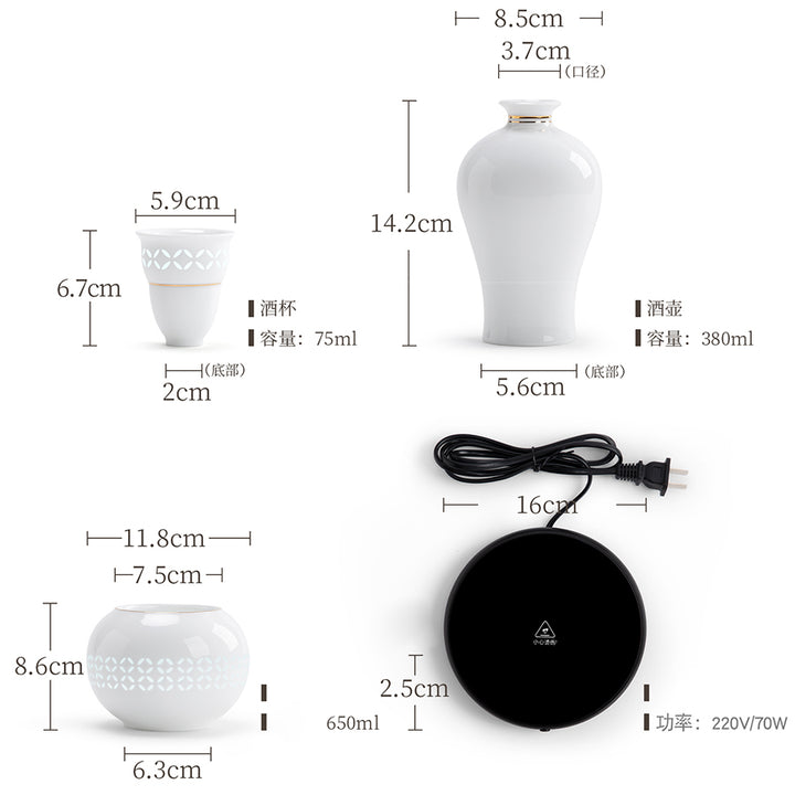 Shadow - Vintage Japanese sake warmer set