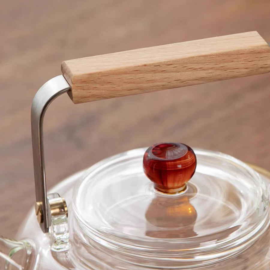 The zen seeker - Boho glass kettle with warmer
