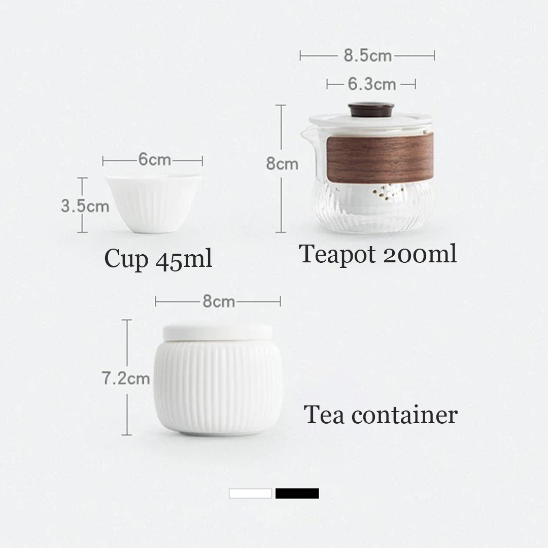 Wild Sea - travel tea set with tray