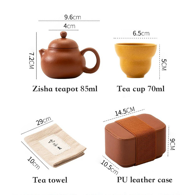 A Moment of Zen | Portable Zisha teapot set for one - Teaware Space