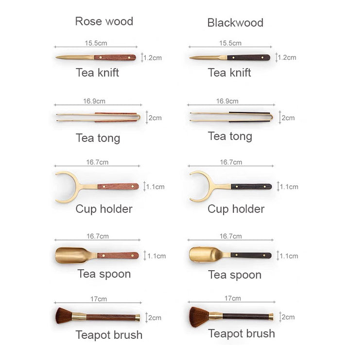 Flying Apsaras - Chinese Tea Ceremony Six Gentlemen Tea Tool Set