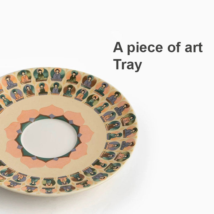 Thousand Buddha - Handmade Gaiwan tea set for one/two - Teaware Space