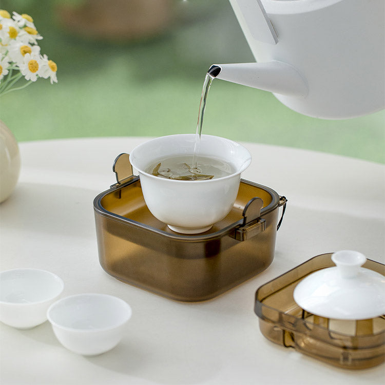 Cozy Corner - Unique design Gaiwan tea set with case