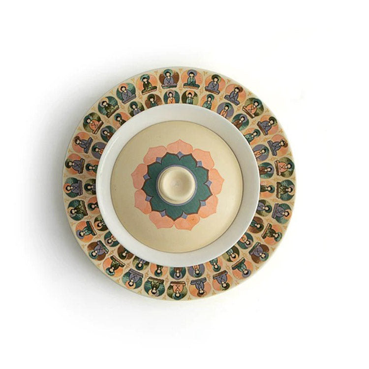 Thousand Buddha - Handmade Gaiwan tea set for one/two - Teaware Space