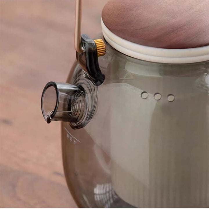 Half seen - Modern Glass tea kettle with Electric stove