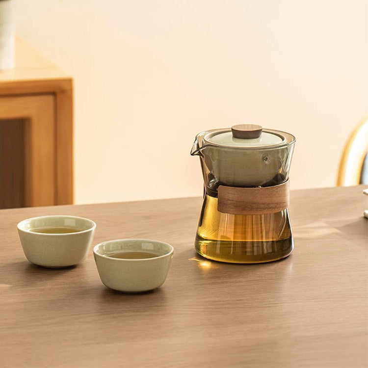 Cozy - Glass Teapot with Ruware Rotating Infuser - Teaware Space