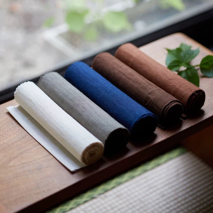 Cozy Cloud - Handmade Natural ramie long table runner - Teaware Space