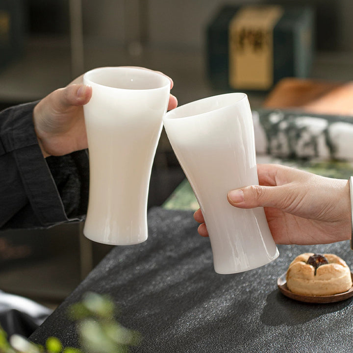 Alkiad - White ceramic party cups