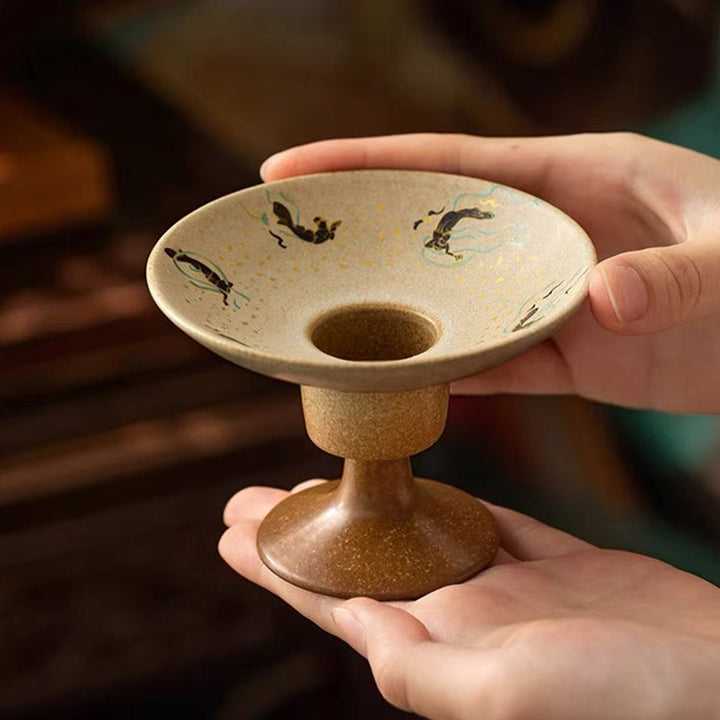 Flying Apsaras - Handmade incense/candle burner
