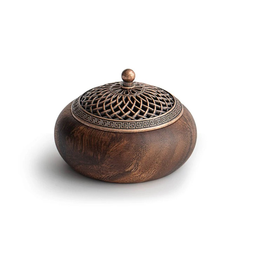 vintage wood incense burner 