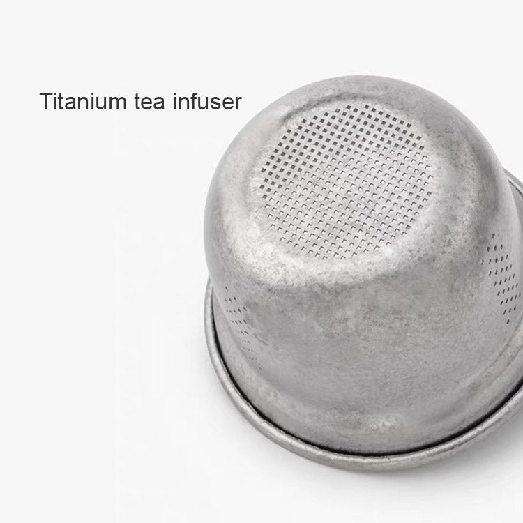 The Moment  - Glass tea mug with titanium infuser and lid