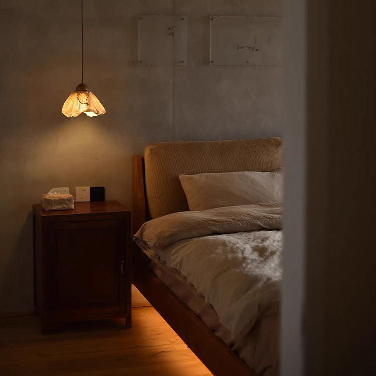 Invisible - Handmade Ramie Linen pendant lamp for tea/coffee space - Teaware Space