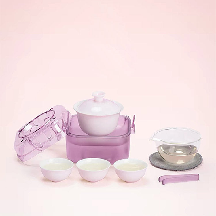 Cozy Corner - Unique design Gaiwan tea set with case