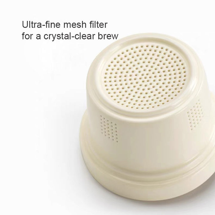 Lazy Cat - Handmade Cream cat infuser mug for tea