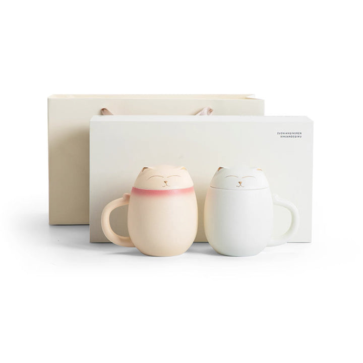 The Daily Meow - Personalized orange cat infuser mug