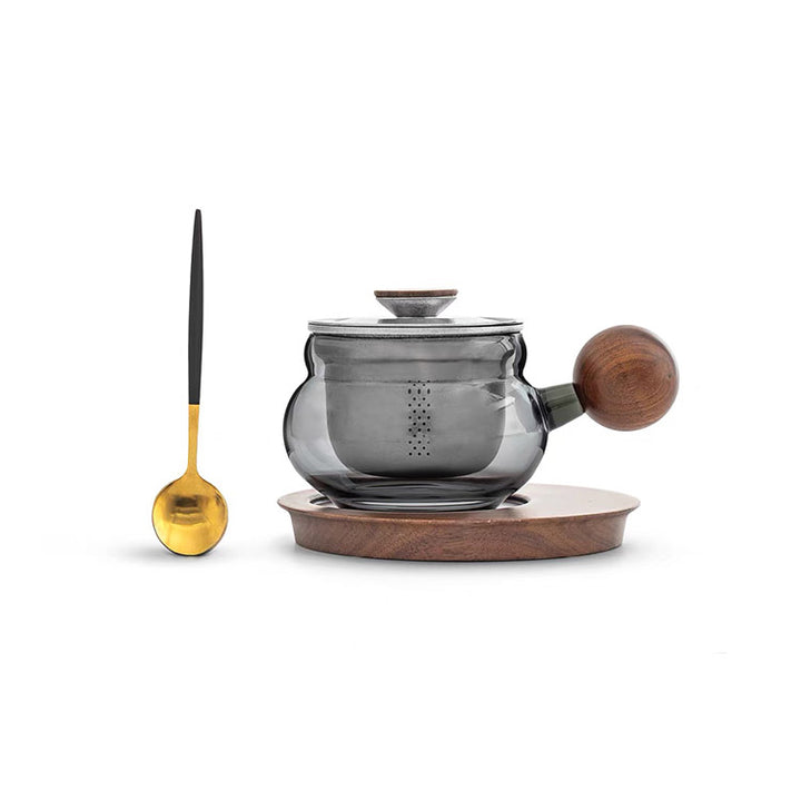 The Moment  - Glass tea mug with titanium infuser and lid