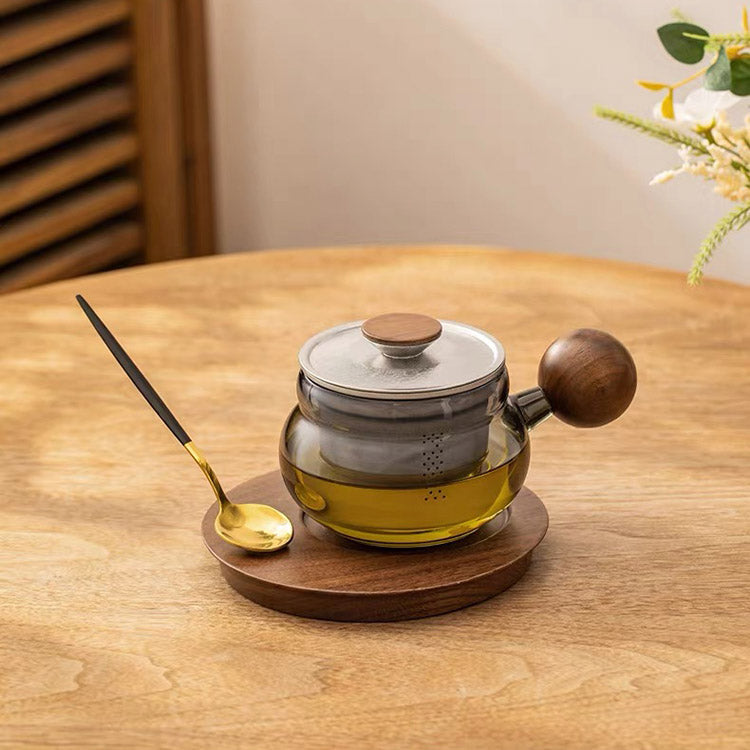 The Moment  - Glass tea mug with titanium infuser and lid