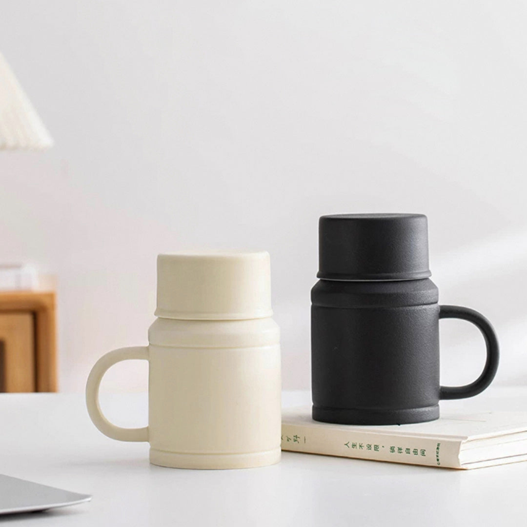 Mr and Mrs mug set | Tea mug with infuser | tea cup with lid - Teaware Space