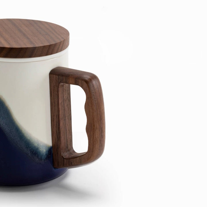 Mountain and Sea - Ceramic tea infuser mugs