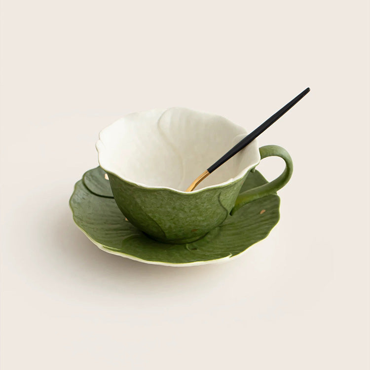 Peony - multi-color boho coffee cup 150ml - Teaware Space